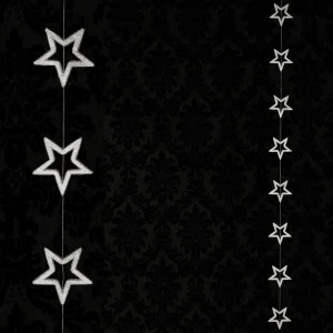 Weihnachtssterne^DecoWoerner Sternenkette 13 Cm Ø, 200 Cm, silber