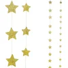 Weihnachtssterne^DecoWoerner Sternenketten 2D, Gold, 2tlg.
