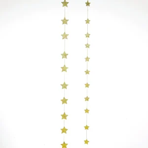 Weihnachtssterne^DecoWoerner Sternenketten 2D, Gold, 2tlg.