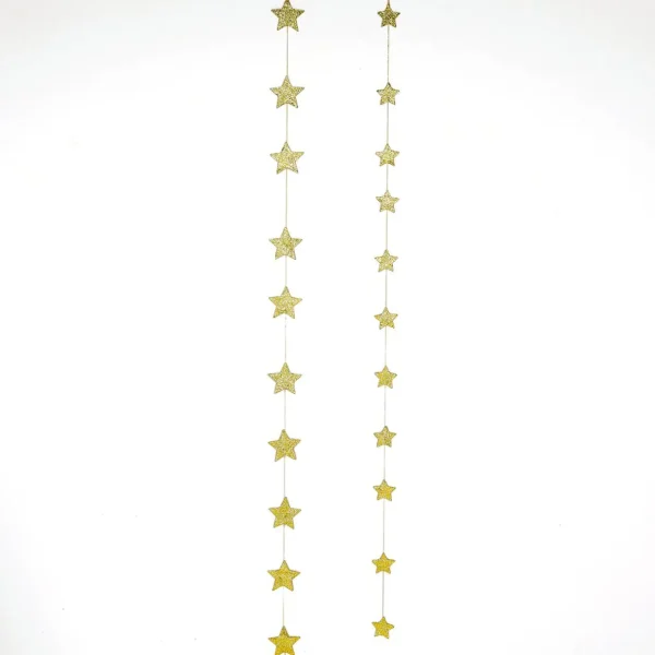 Weihnachtssterne^DecoWoerner Sternenketten 2D, Gold, 2tlg.