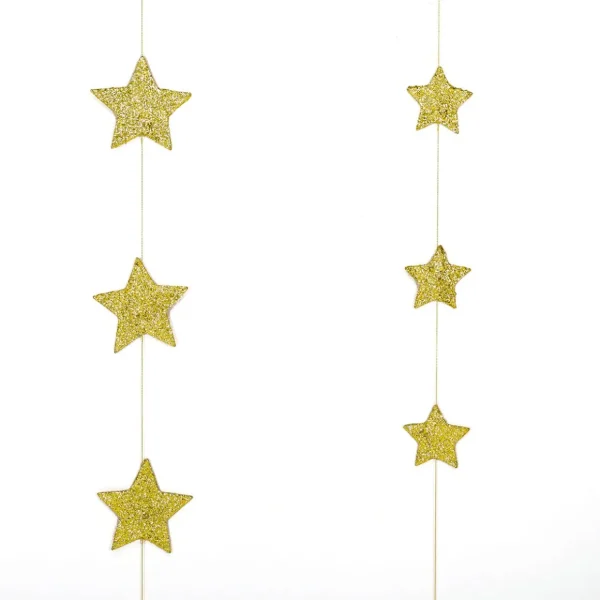 Weihnachtssterne^DecoWoerner Sternenketten 2D, Gold, 2tlg.