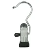 Kleiderbügel^DecoWoerner Stiefelclip Haken Seitlich, 11 Cm, 1 Karton à 250 Stück silber