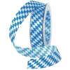 Geschenkband^DecoWoerner Stoffband "Bayern" 25 Mm 25 M blau