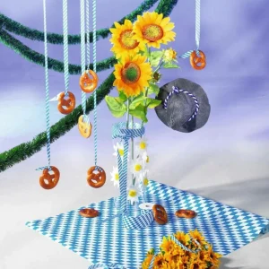 Geschenkband^DecoWoerner Stoffband "Bayern" 15 Mm 25 M blau