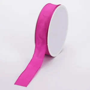 Geschenkband^DecoWoerner Stoffband Mit Drahtkante 25 Mm X 25 M, Violett rosa