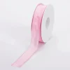 Geschenkband^DecoWoerner Stoffband Mit Drahtkante 25 Mm X 25 M, rosa