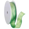 Geschenkband^DecoWoerner Stoffband Mit Drahtkante 25 Mm, 25 M , Limone grün