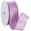 Geschenkband^DecoWoerner Stoffband Mit Drahtkante 40 Mm, 25 M, Pink rosa