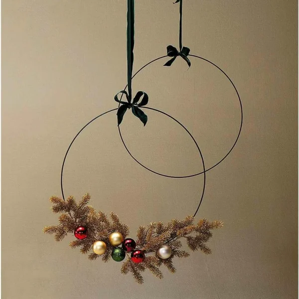 Geschenkband^DecoWoerner Stoffband Mit Drahtkante, 40 Mm, 25 M, Dunkel grün