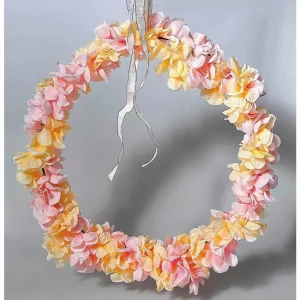 Geschenkband^DecoWoerner Stoffband Mit Goldkante, 40 Mm, 25 M, Creme weiß