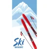 Winterdeko | Weihnachts- & Winterbanner^DecoWoerner Stoffbanner Ski Resort 100 X 200 Cm weiß