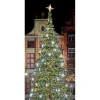 Weihnachts- & Winterbanner^DecoWoerner Stoffbanner Weihnachtsbaum 100 X 200 Cm grün