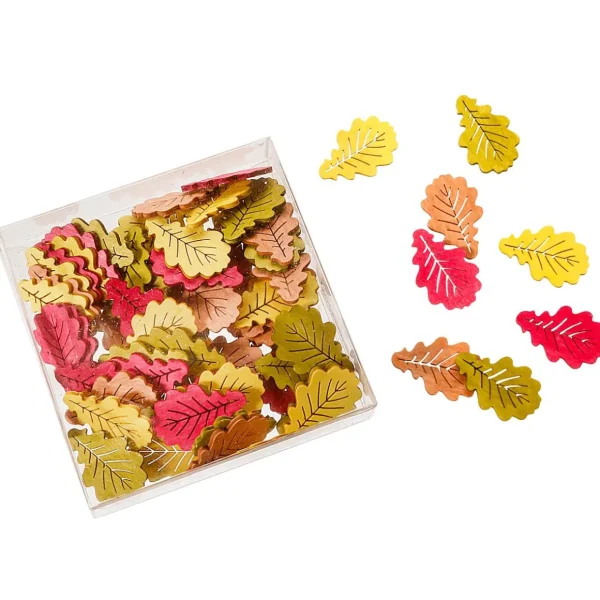 Streudeko | Herbstdeko^DecoWoerner Streuware Herbstblätter 72 Stück 3,5 X 4 Cm braun
