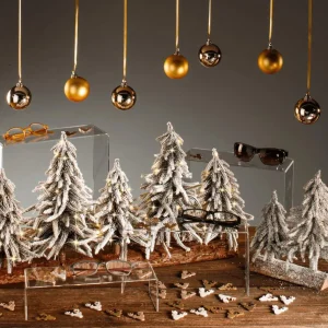 Streudeko | Herbstdeko^DecoWoerner Streuware Hirsch Aus Holz 72 Stück 4 Cm gold