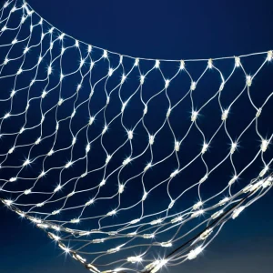Weihnachtsbeleuchtung^DecoWoerner System-Lichternetz Für Außen Mit LED, 250 Cm weiß
