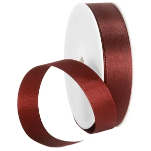 Geschenkband^DecoWoerner Taftband Mit Webkante 25 Mm, 50 M, Bordeaux rot