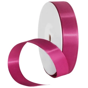 Geschenkband^DecoWoerner Taftband Mit Webkante 25 Mm, 50 M, Pink rosa