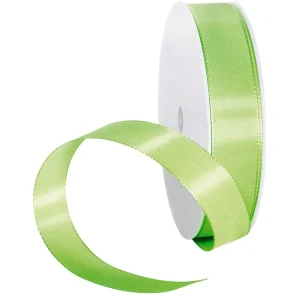 Geschenkband^DecoWoerner Taftband Mit Webkante 25 Mm, 50 M, Apfel grün