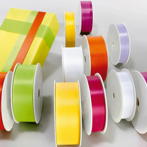 Geschenkband^DecoWoerner Taftband Mit Webkante 25 Mm, 50 M, Pink rosa