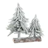 Winterdeko | Tischbäume & Tannenzweige^DecoWoerner Tannen-Aufsteller Beschneit 16 X 28 Cm grün