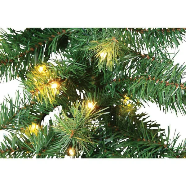 Weihnachtsgirlanden^DecoWoerner Tannengirlande Basic Mit LED 270 Cm, 17 Cm Ø grün