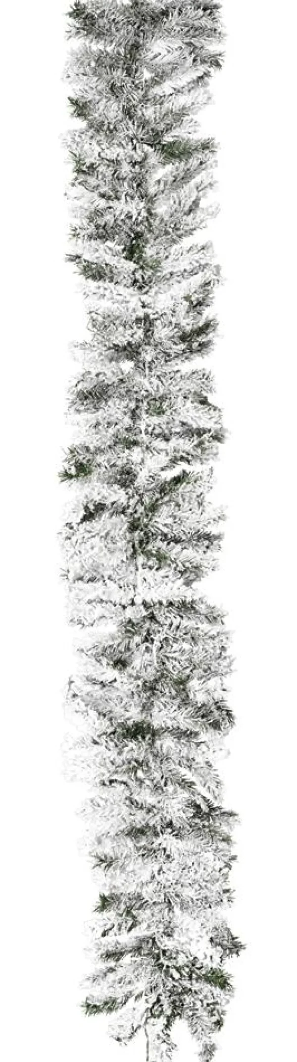 Weihnachtsgirlanden^DecoWoerner Tannengirlande Beflockt 270 Cm, 30 Cm Ø weiß