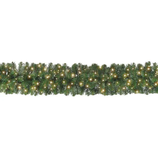 Weihnachtsgirlanden^DecoWoerner Tannengirlande Deluxe Mit LED, 270 Cm, 30 Cm Ø grün