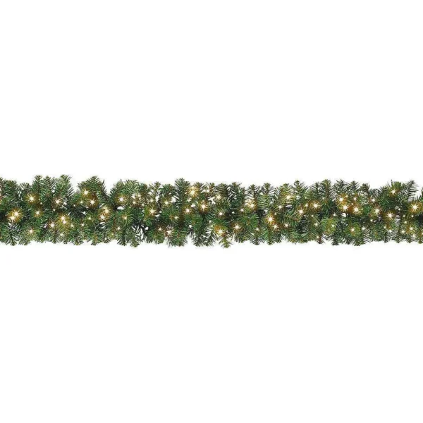 Weihnachtsgirlanden^DecoWoerner Tannengirlande Deluxe Mit LED, 270 Cm, 25 Cm Ø grün