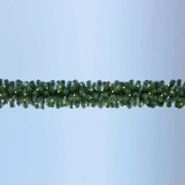 Weihnachtsgirlanden^DecoWoerner Tannengirlande Deluxe Mit LED, 270 Cm, 30 Cm Ø grün