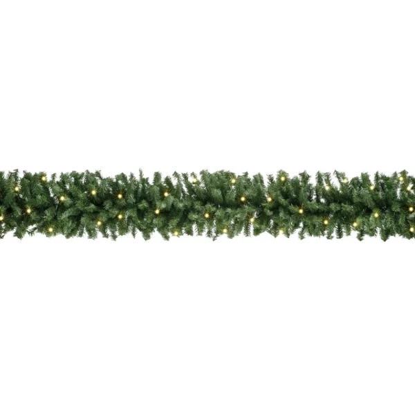 Weihnachtsgirlanden^DecoWoerner Tannengirlande Standard Mit LED, 270 Cm, 30 Cm Ø grün