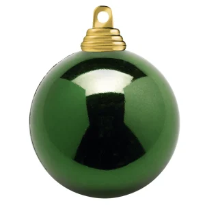 Weihnachtskugeln^DecoWoerner Tannene, Glänzende Weihnachtskugeln Aus Schwer Entflammbarem Kunststoff, 6 Cm Ø – 24 Stück grün