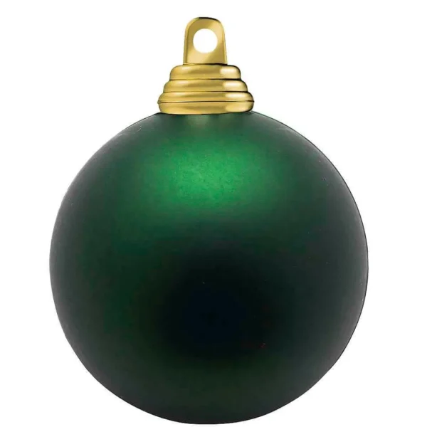 Weihnachtskugeln^DecoWoerner Tannene, Matte Weihnachtskugeln Aus Schwer Entflammbarem Kunststoff, 6 Cm Ø – 24 Stück grün