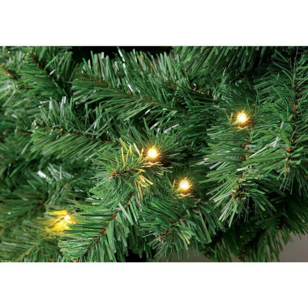 Weihnachtskränze^DecoWoerner Tannenkranz Basic LED, 60 Cm Ø grün