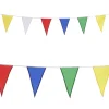 Themen-Deko^DecoWoerner Textil Wimpelkette 9,8 M mehrfarbig