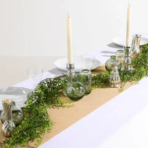 Pflanzengefäße & Dekorationshilfen^DecoWoerner Tischdeko vasen Mit Tablett, 8-teilig silber