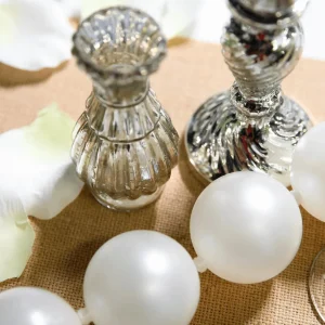 Pflanzengefäße & Dekorationshilfen^DecoWoerner Tischdeko vasen Mit Tablett, 8-teilig silber