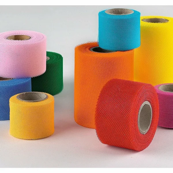 Geschenkband^DecoWoerner Tüllband, 100 Mm, 25 M, Hell blau