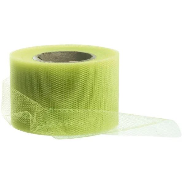Geschenkband^DecoWoerner Tüllband, 50 Mm, 25 M, Hell grün
