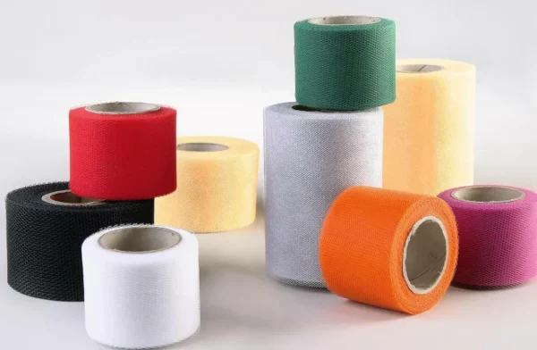 Geschenkband^DecoWoerner Tüllband, 50 Mm, 25 M, weiß