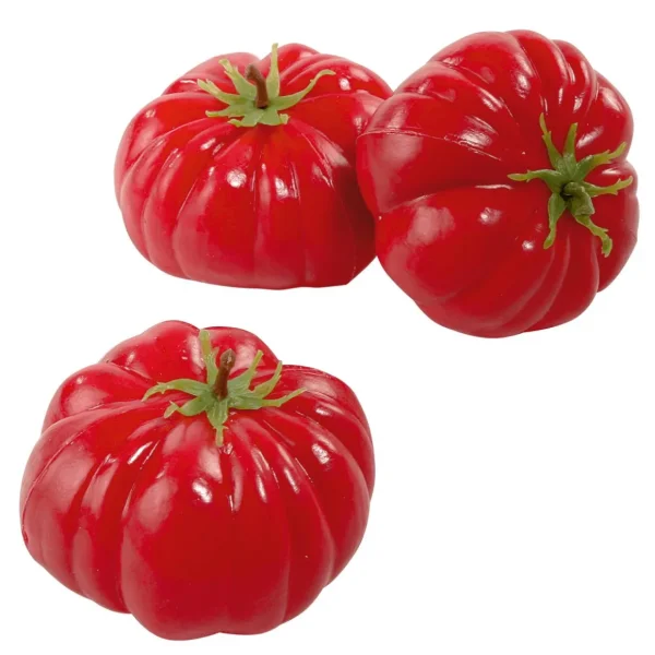 Gemüse & Kräuter^DecoWoerner Tomaten Lebensmittel-Attrappe, Pack á 3 Stück rot