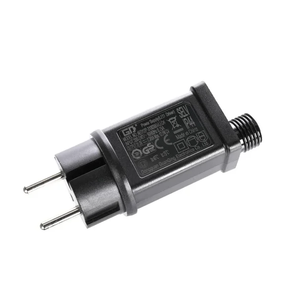 Weihnachtsbeleuchtung^DecoWoerner Trafo Anschlussstecker 31V, 12W schwarz