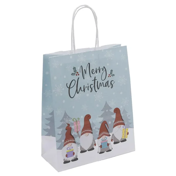 Geschenk- & Tragetaschen^DecoWoerner Tragetasche Weihnachtswichtel 50 Stück Türkis
