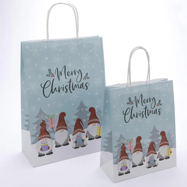 Geschenk- & Tragetaschen^DecoWoerner Tragetasche Weihnachtswichtel 50 Stück Türkis