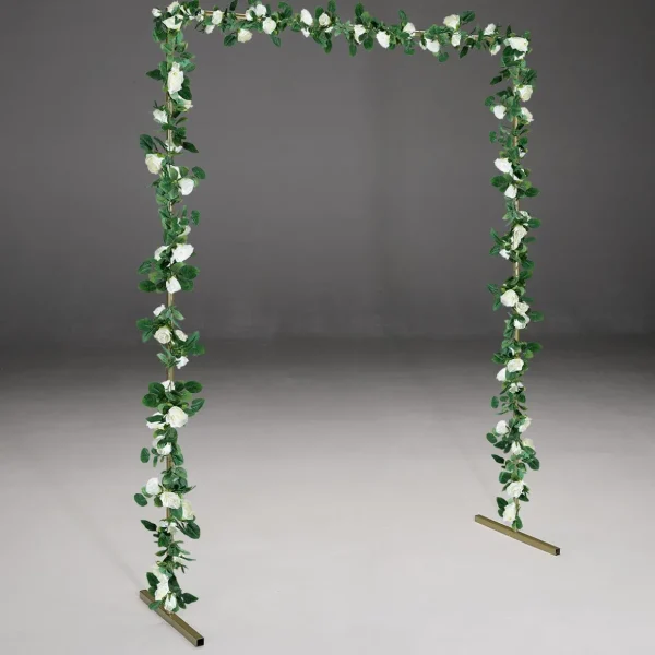 Themen-Deko | Winterdeko^DecoWoerner Traubogen, Metallbogen-Aufsteller 200 Cm gold