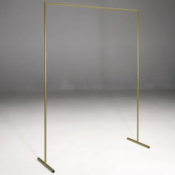 Themen-Deko | Winterdeko^DecoWoerner Traubogen, Metallbogen-Aufsteller 200 Cm gold