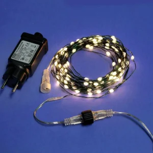 Weihnachtsbeleuchtung^DecoWoerner Trennbare XL LED-Draht-Lichterkette Für Außen, 200 LED, 20 M grün