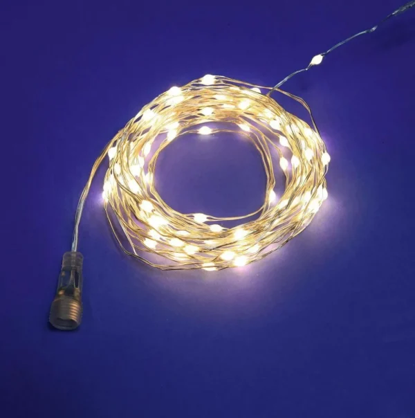Weihnachtsbeleuchtung^DecoWoerner Trennbare XL LED-Draht-Lichterkette Für Außen, 20 M silber