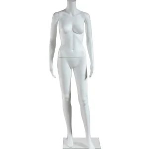 Schaufensterpuppen^DecoWoerner Umweltfreundliche Schaufensterpuppe Weiblich, Ohne Kopf 163 Cm, weiß