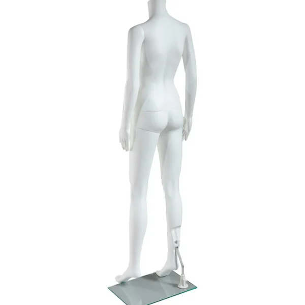 Schaufensterpuppen^DecoWoerner Umweltfreundliche Schaufensterpuppe Weiblich, Ohne Kopf 163 Cm, weiß