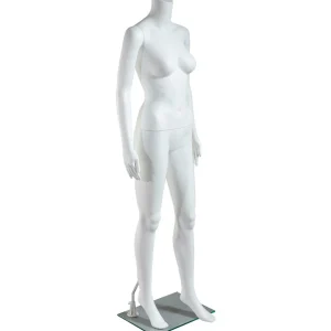 Schaufensterpuppen^DecoWoerner Umweltfreundliche Schaufensterpuppe Weiblich, Ohne Kopf 163 Cm, weiß